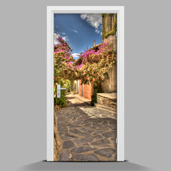 Adesivo per porta Città greca
