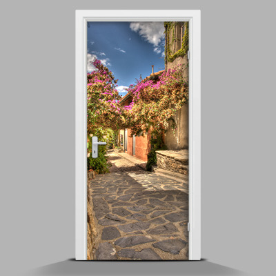 Adesivo per porta Città greca