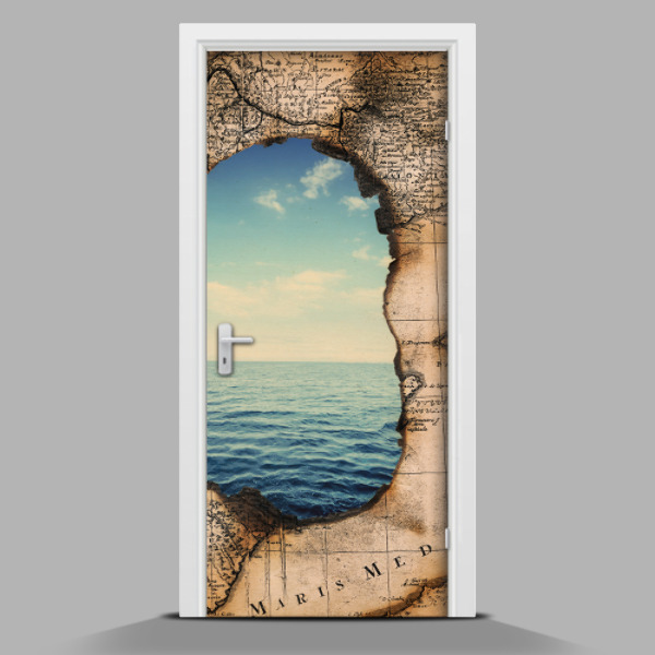 Adesivo per porta interna Vista mare