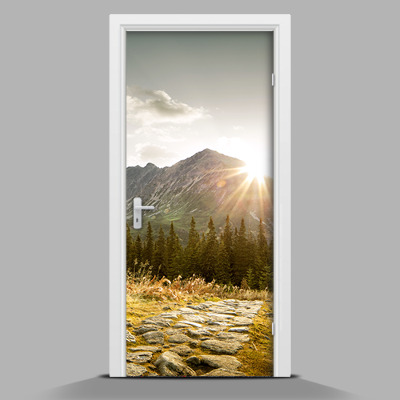 Sticker porta In montagna