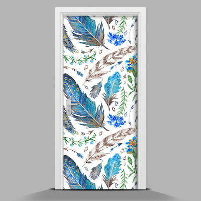 Sticker porta Piume colorate