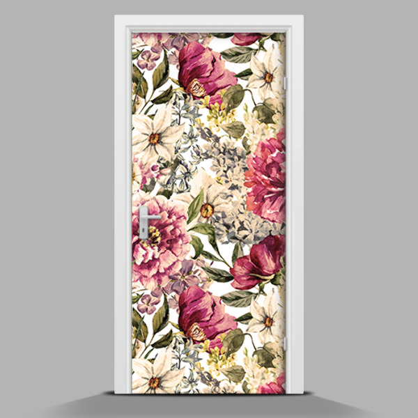 Adesivo per porta interna Come in un giardino