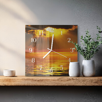 Orologio quadrato Tramonto