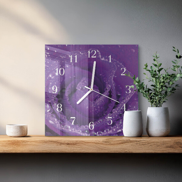Orologio quadrato Rosa