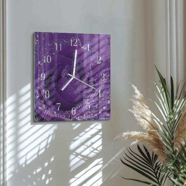 Orologio quadrato Rosa