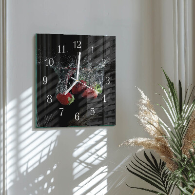 Orologio quadrato Fragole