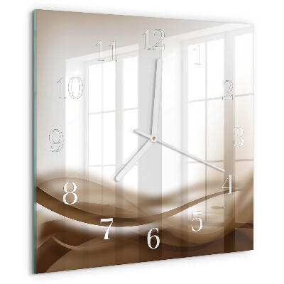 Orologio quadrato Linee astratte