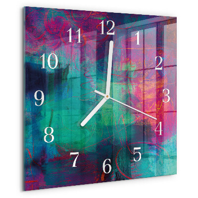 Orologio quadrato Pittura colorata