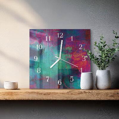 Orologio quadrato Pittura colorata