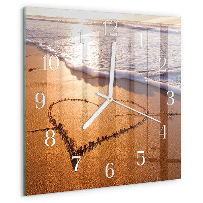 Orologio quadrato Il cuore della spiaggia