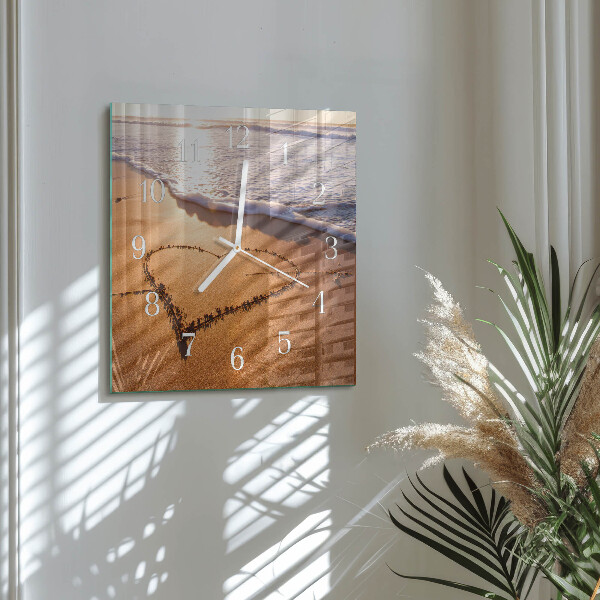 Orologio quadrato Il cuore della spiaggia