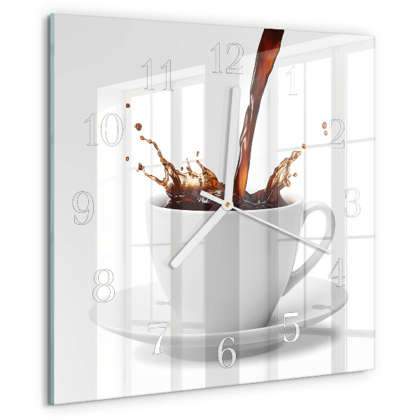 Orologio quadrato Tazza di caffè