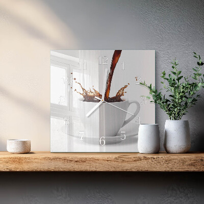 Orologio quadrato Tazza di caffè