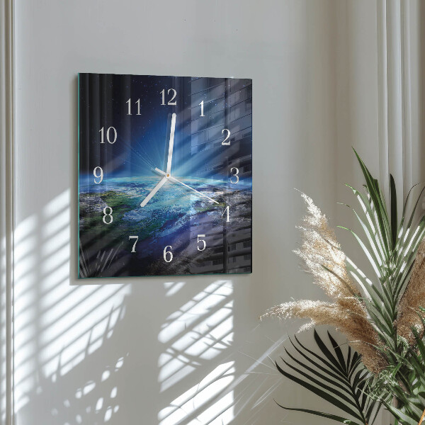 Orologio quadrato L'universo della Terra