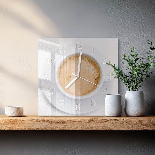 Orologio quadrato Tazza di caffè