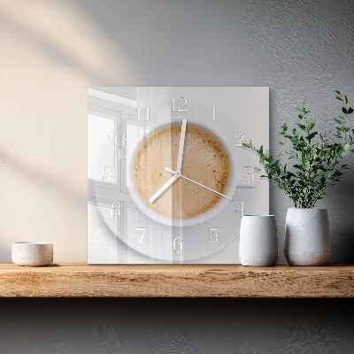 Orologio quadrato Tazza di caffè