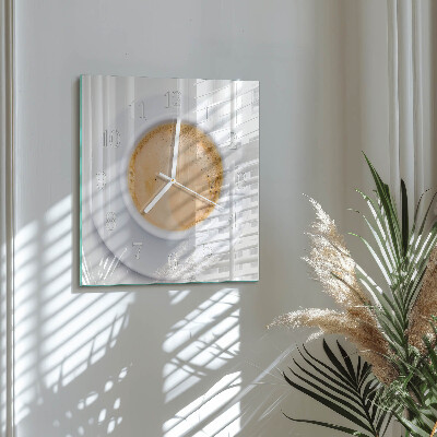 Orologio quadrato Tazza di caffè
