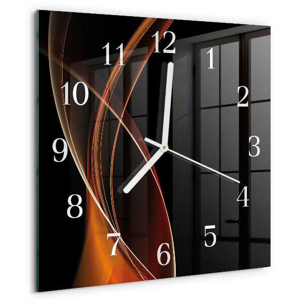 Orologio quadrato Linee astratte
