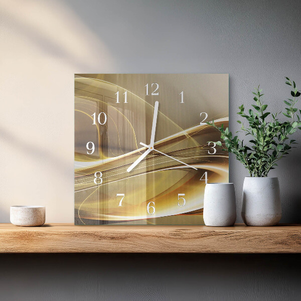 Orologio quadrato Linee astratte