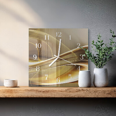 Orologio quadrato Linee astratte
