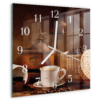 Orologio quadrato Tazza di caffè