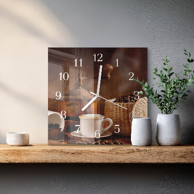 Orologio quadrato Tazza di caffè