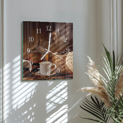 Orologio quadrato Tazza di caffè