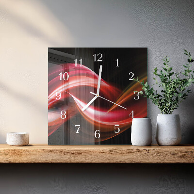 Orologio quadrato Linee astratte