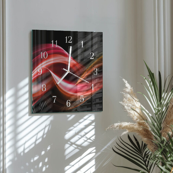 Orologio quadrato Linee astratte