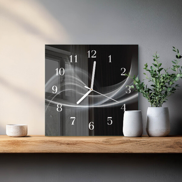 Orologio quadrato Linee astratte