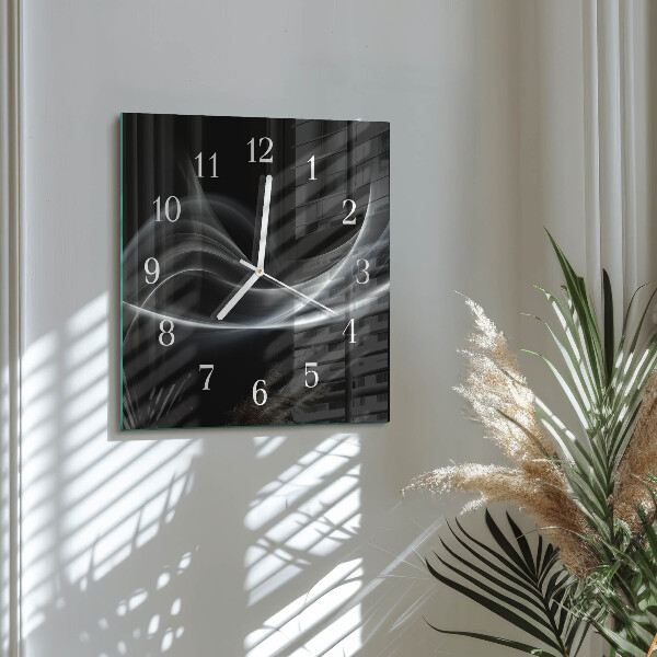 Orologio quadrato Linee astratte