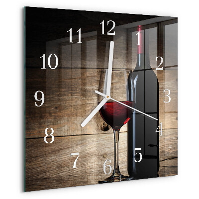 Orologio quadrato Vino