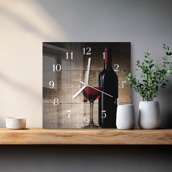 Orologio quadrato Vino