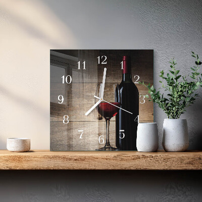 Orologio quadrato Vino