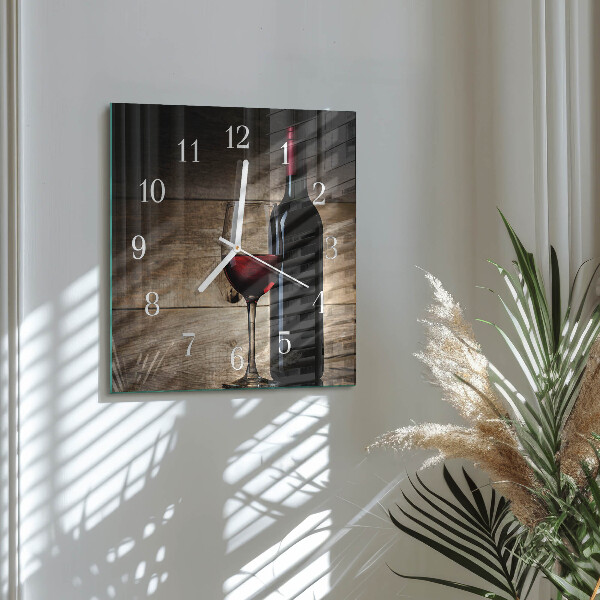 Orologio quadrato Vino