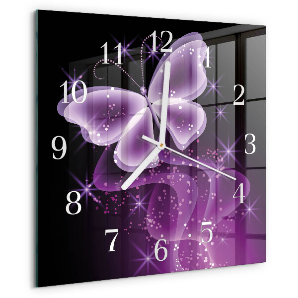 Orologio quadrato Farfalla