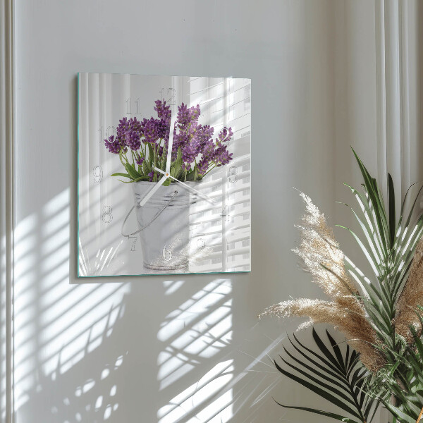 Orologio quadrato Lavanda