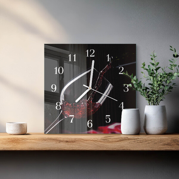 Orologio quadrato Vino