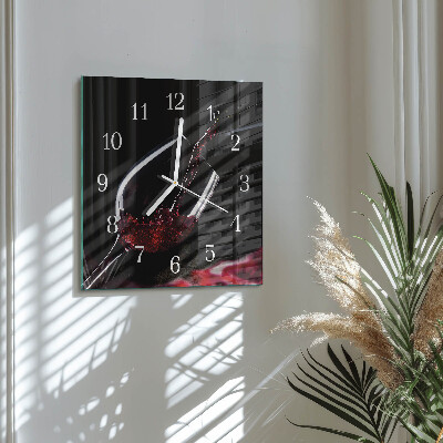 Orologio quadrato Vino