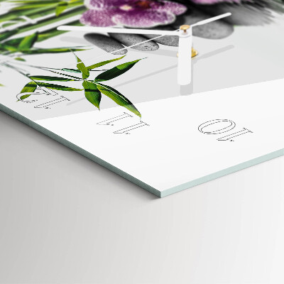 Orologio quadrato Pietre per orchidee