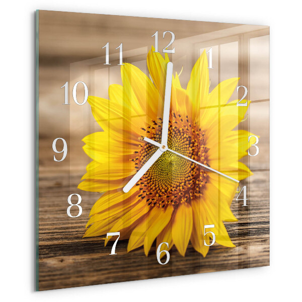 Orologio quadrato Girasole