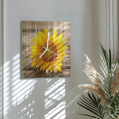 Orologio quadrato Girasole