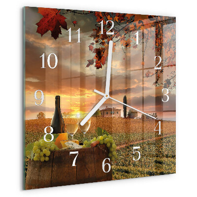 Orologio quadrato Natura del vino