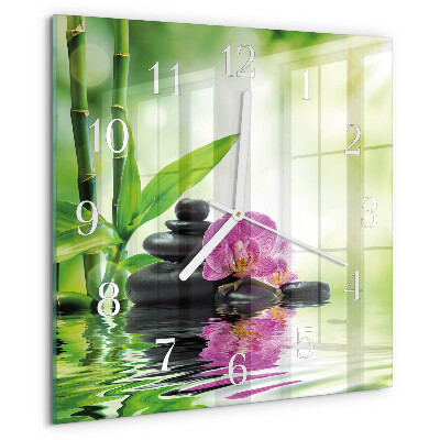 Orologio quadrato Orchidea Spa
