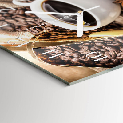 Orologio quadrato Caffè