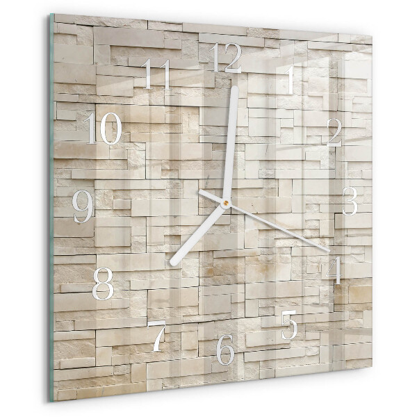 Orologio quadrato Muro di pietra