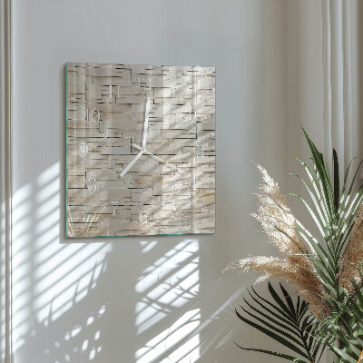 Orologio quadrato Muro di pietra