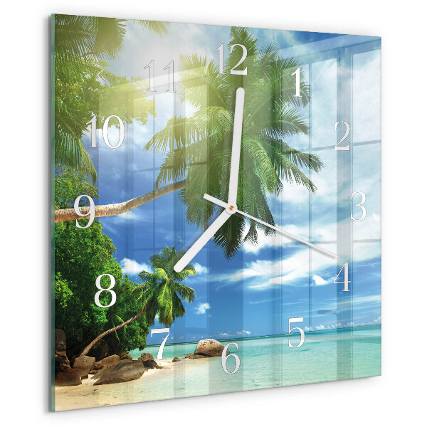 Orologio quadrato Isola delle palme