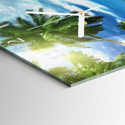 Orologio quadrato Isola delle palme
