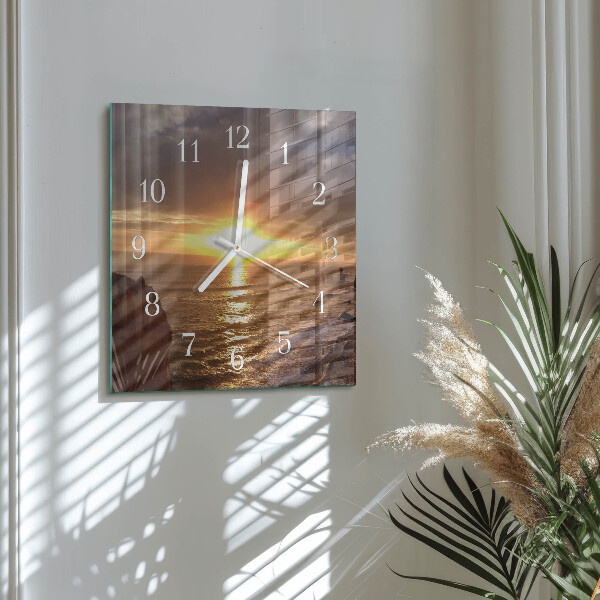 Orologio quadrato Tramonto